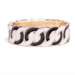 Black White Statement Bracelet NEW‎